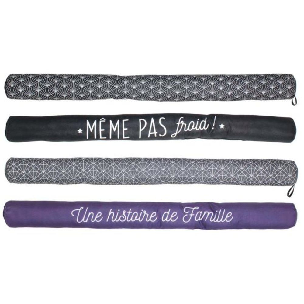 Boudin de porte avec illustrations 80 cm 4 modèles assortis