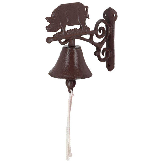 Cloche de jardin en fonte cochon