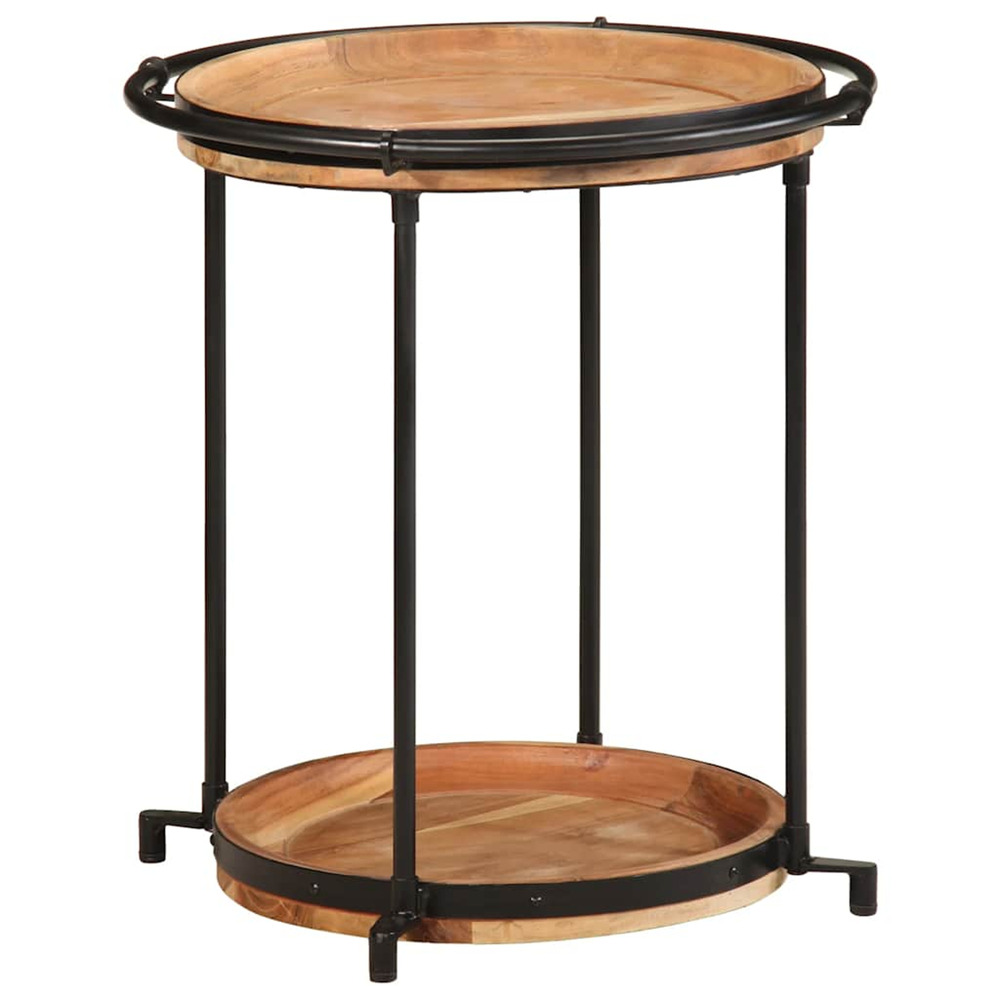 Table d'appoint ø55x60 cm bois massif d'acacia