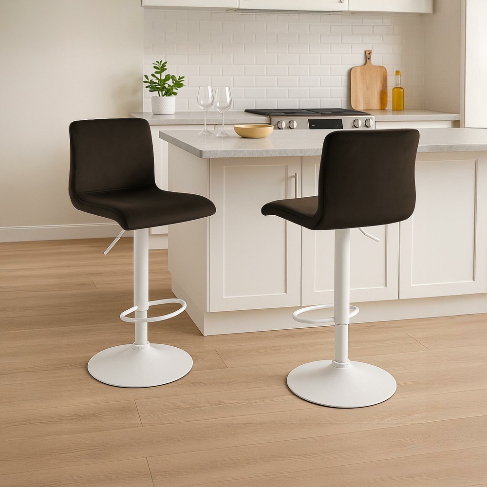 Tabouret de bar hoover velours w