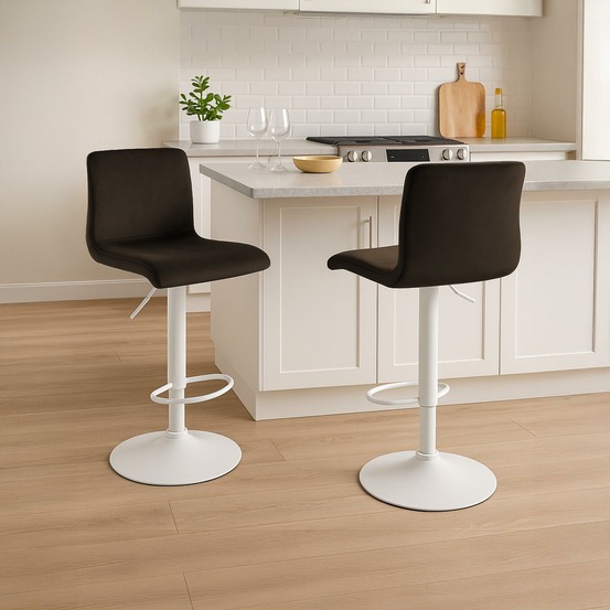 Tabouret de bar hoover velours w