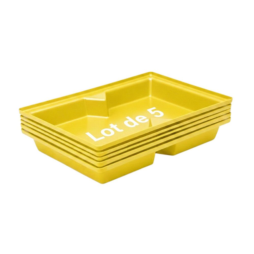 Bac de rétention 70l empilable - lot de 5-plast'up rotomoulage