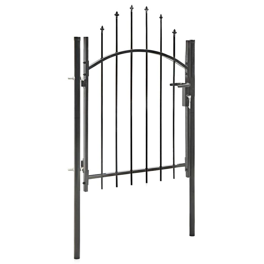 PORTAIL DE JARDIN ACIER 1X 2-(864100)