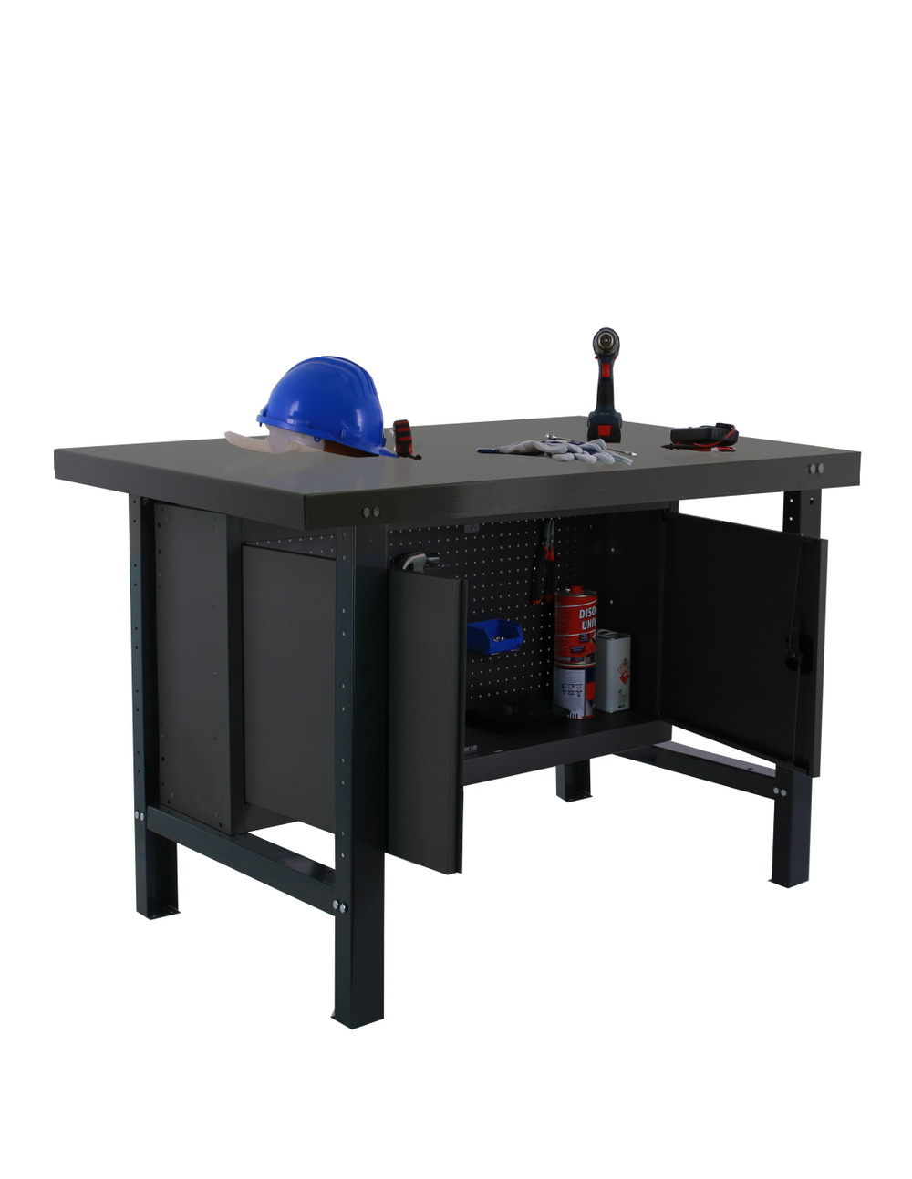 Etabli simonwork bt6 metal cabinet 1500 antracite antracite 830x1500x730 - simonrack