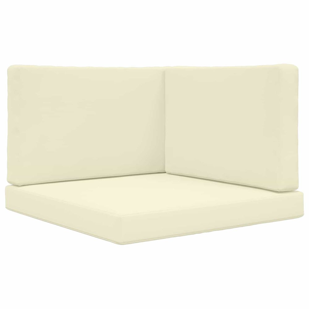 Coussin de canapé d'extérieur polyester crème 80 x 80 cm
