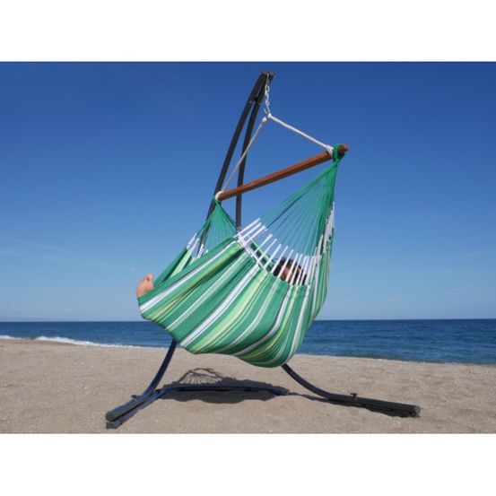 Chaise hamac avec support albizia xxl lunatta