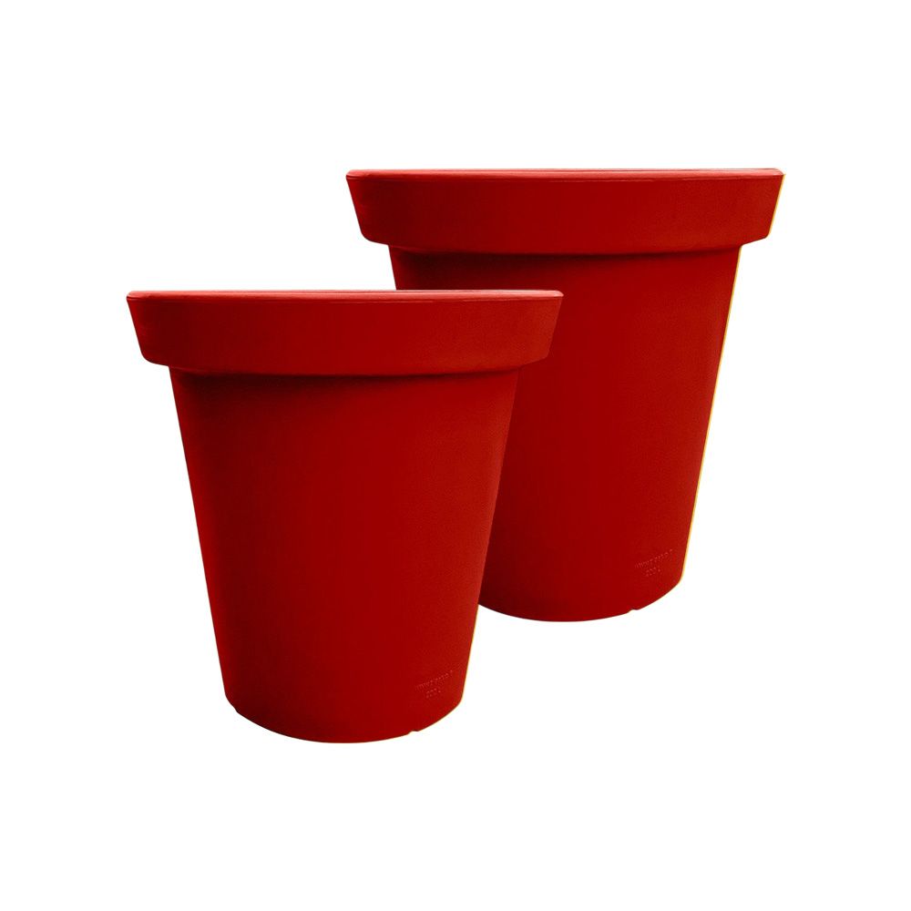 Pot de fleurs rond xxl delight 75l- lot de 2