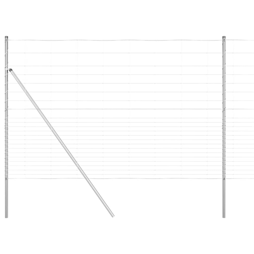 Poteau de clôture. Galvanisé 25 x 1,6 m acier