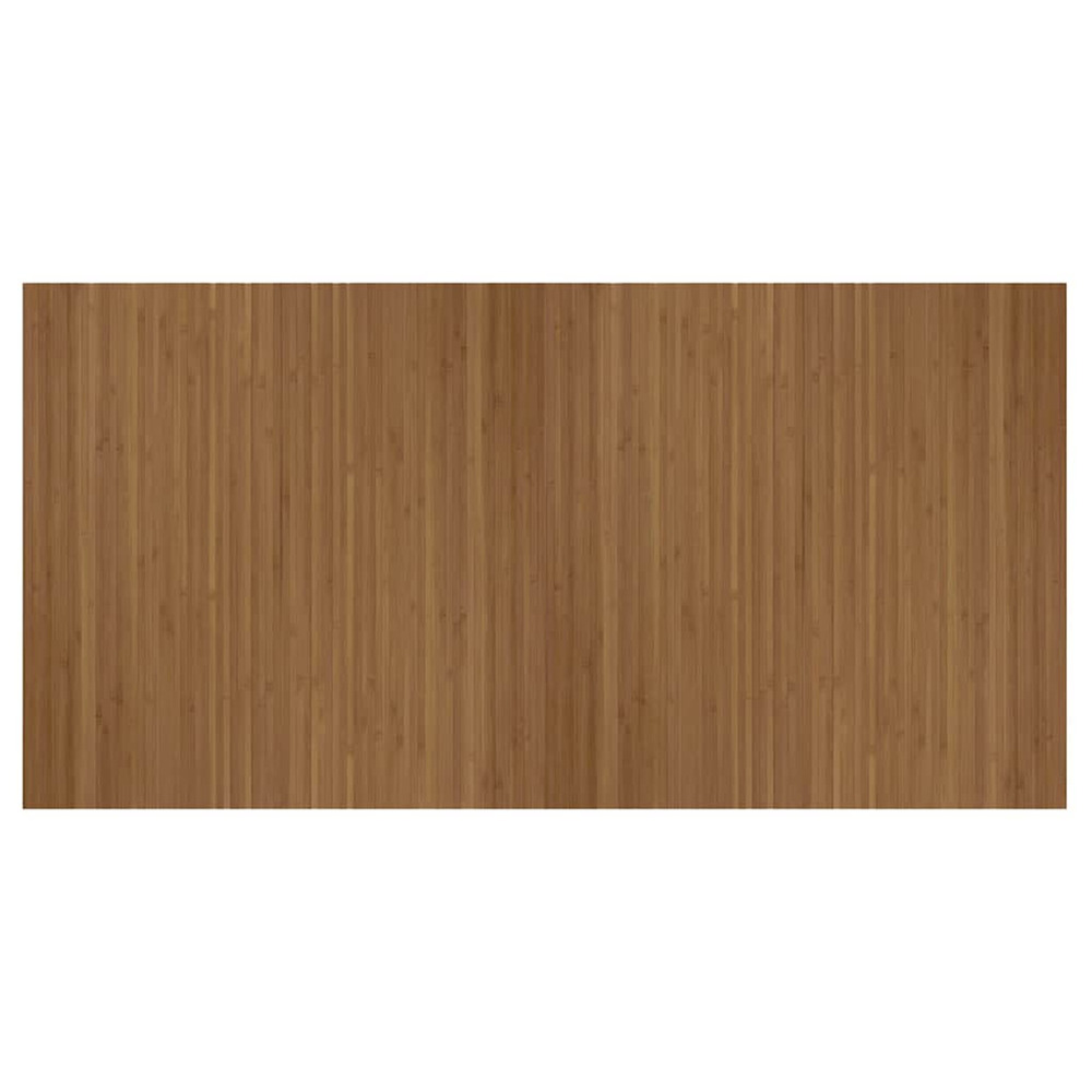 Tapis rectangulaire marron 100x200 cm bambou
