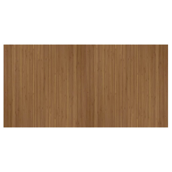 Tapis rectangulaire marron 100x200 cm bambou