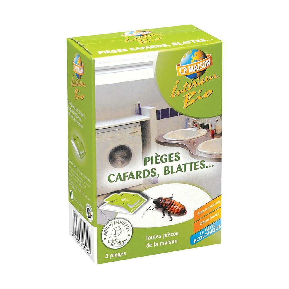 Pièges à cafards et blattes (lot de 3)