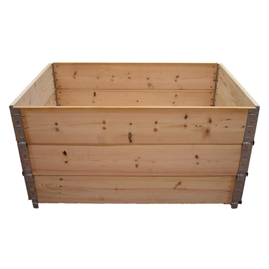 Carré potager en bois naturel 1200 x 800mm hauteur 585mm