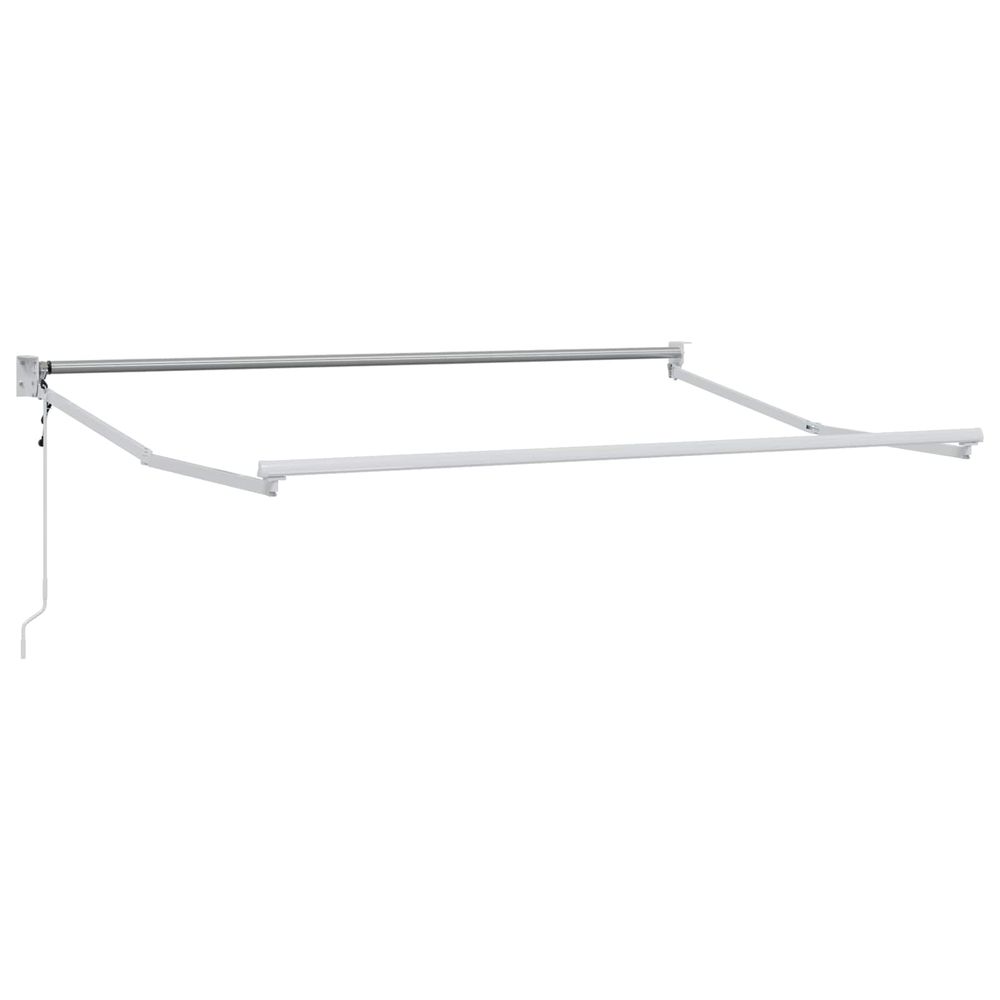Cadre de store rétractable électrique blanc 2,5 x 2 m aluminium