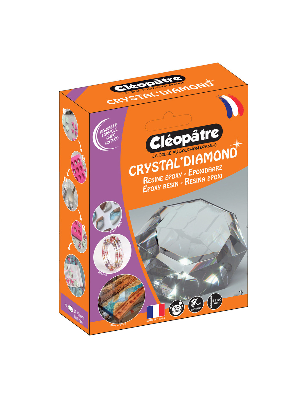 Crystal diamond résine epoxy 150ml - cleopatre