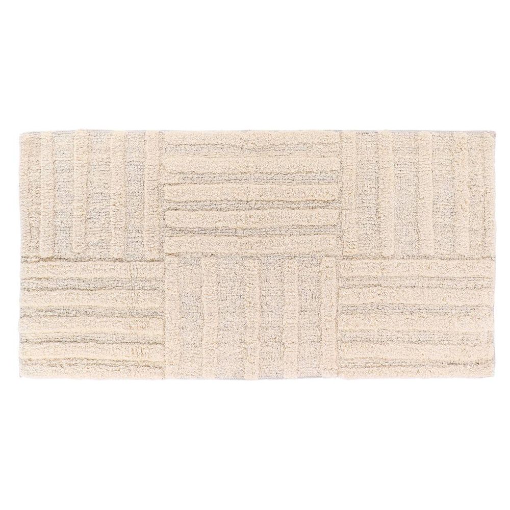 Tapis kacy coton 45x90cm - naturel