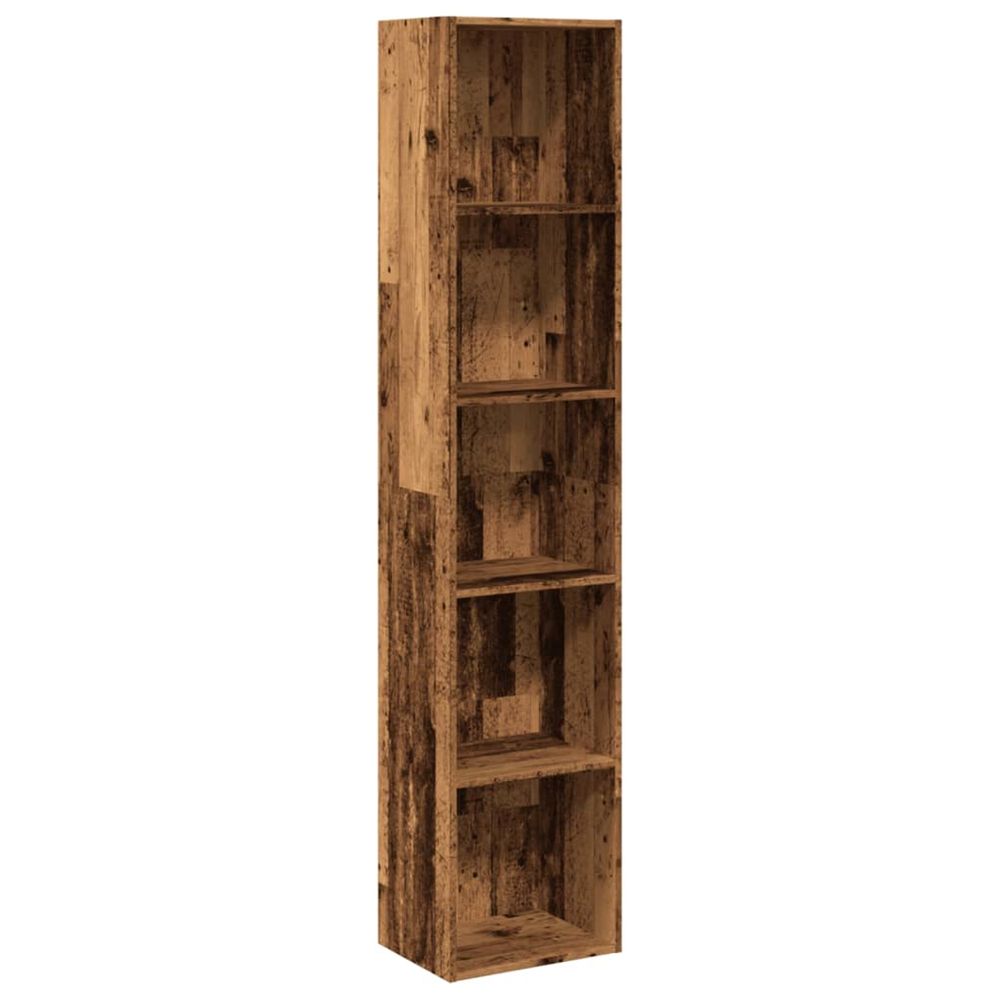 Bibliothèque vieux bois 40x30x189 cm bois d'ingénierie