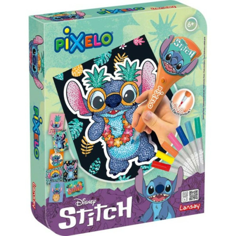 Jouet - lansay - pixelo stitch - 8 illustrations - multicolor - des 6 ans