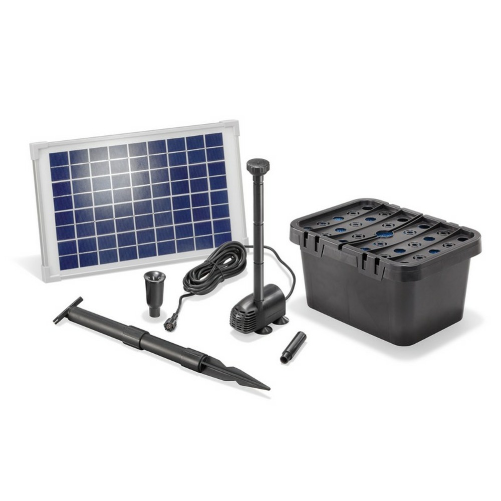 Kit pompe solaire bassin avec filtre 600l-10w