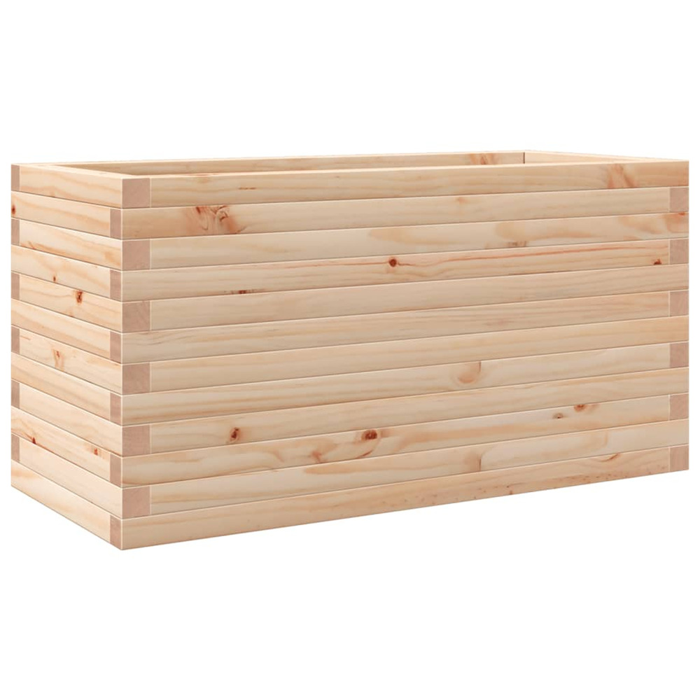 Jardinière d'extérieur 90x40x45,5 cm bois de pin massif