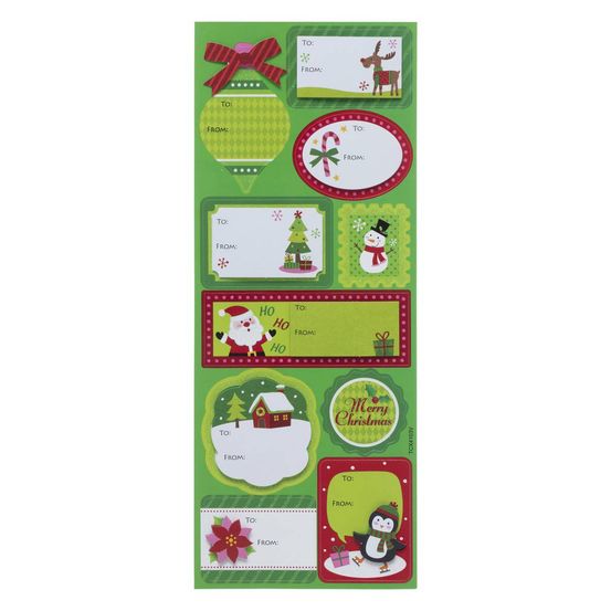 Étiquettes paquet cadeau pop-up x 10