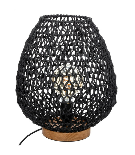 Lampe à poser en métal et noir h 35.5 cm