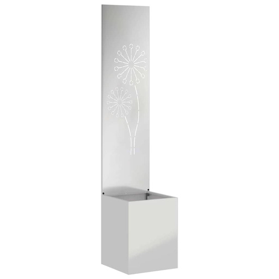 Écran de confidentialité de jardin fretwork argent 32 x 140 cm