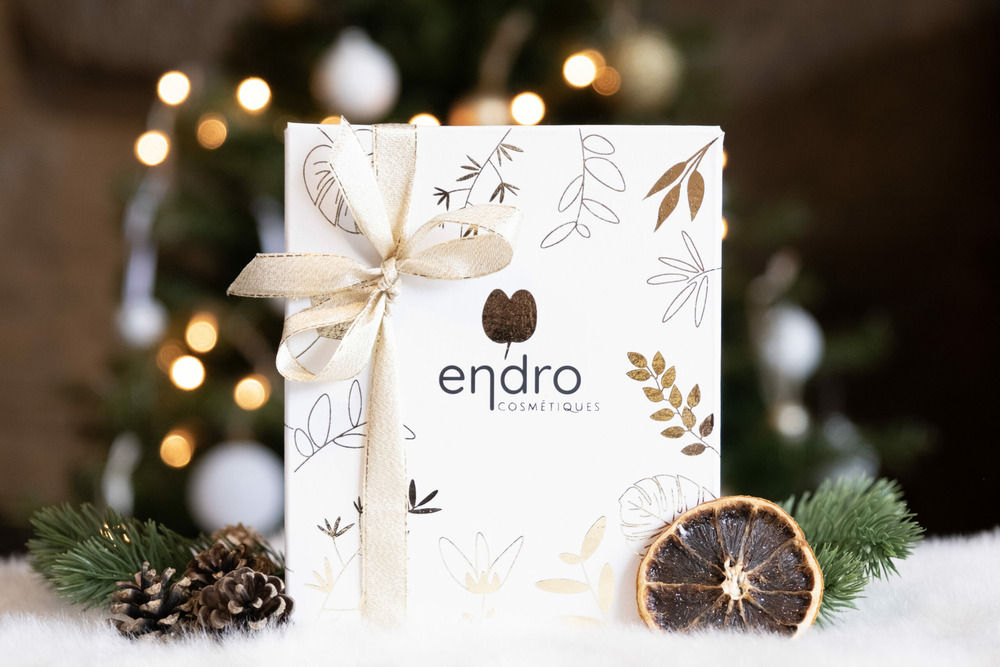 Petit coffret cadeau de noël endro