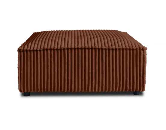 Stella - pouf - en velours côtelé grosses côtes