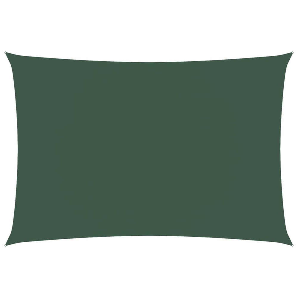 Voile de parasol tissu oxford rectangulaire 2,5x4,5m vert foncé