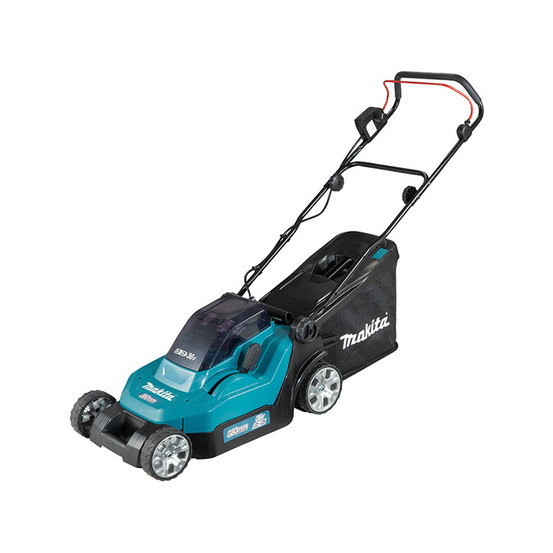 Tondeuse 36v (2x18v) 38cm + 2 batteries 4 ah + chargeur double en boite carton makita dlm382cm2