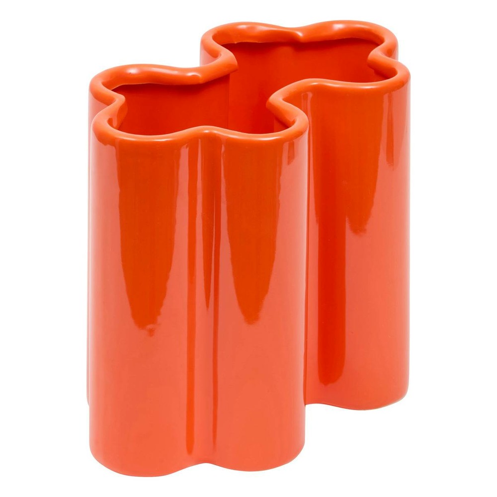 Vase flow orange h17,2cm