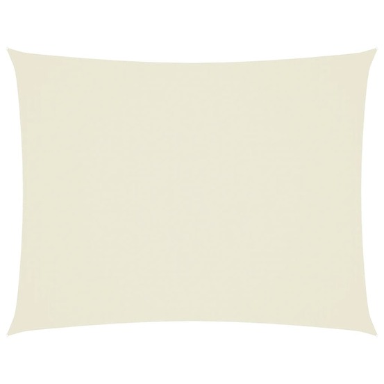 Voile de parasol tissu oxford rectangulaire 2x3 m crème