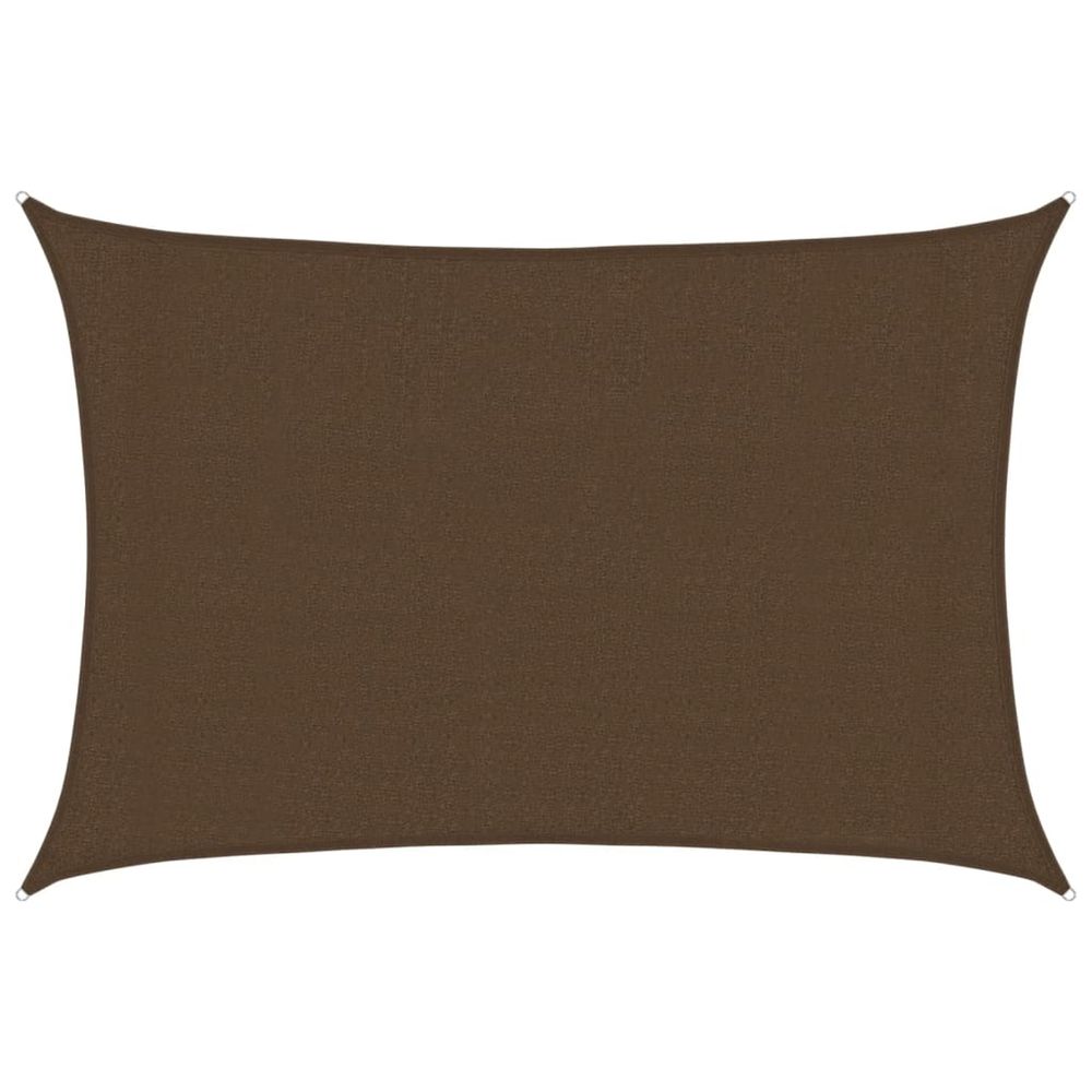 Voile d'ombrage 160 g/m² marron 3x4 m pehd