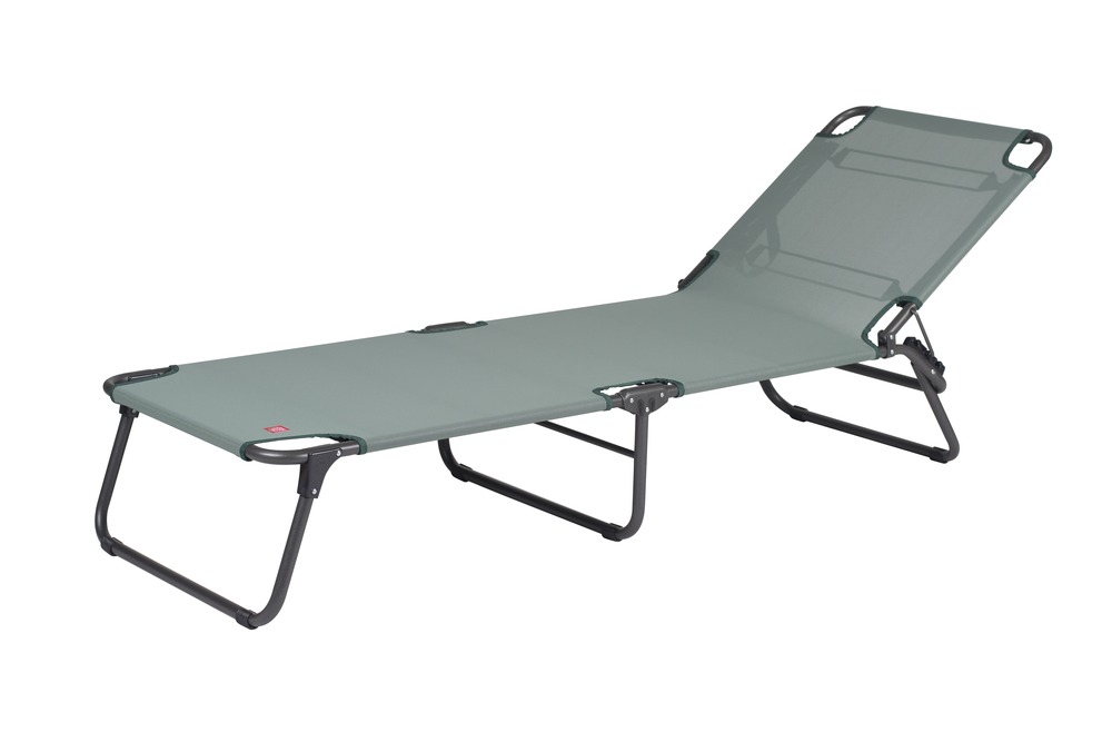 Bain de soleil Amigo alu. anthracite batyline Vert sauge - L.161/190xl.60xH.36/82cm