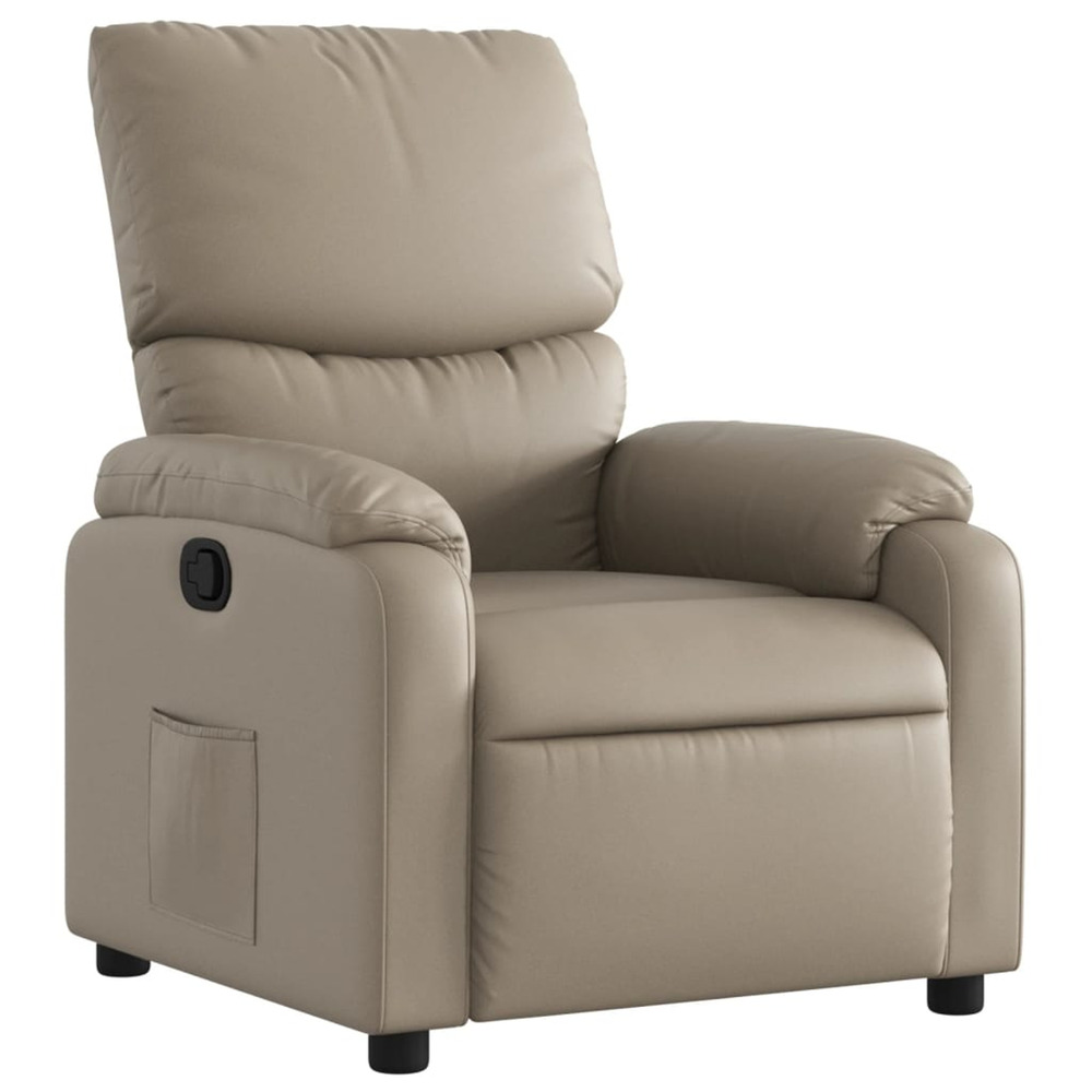 Fauteuil inclinable cappuccino similicuir