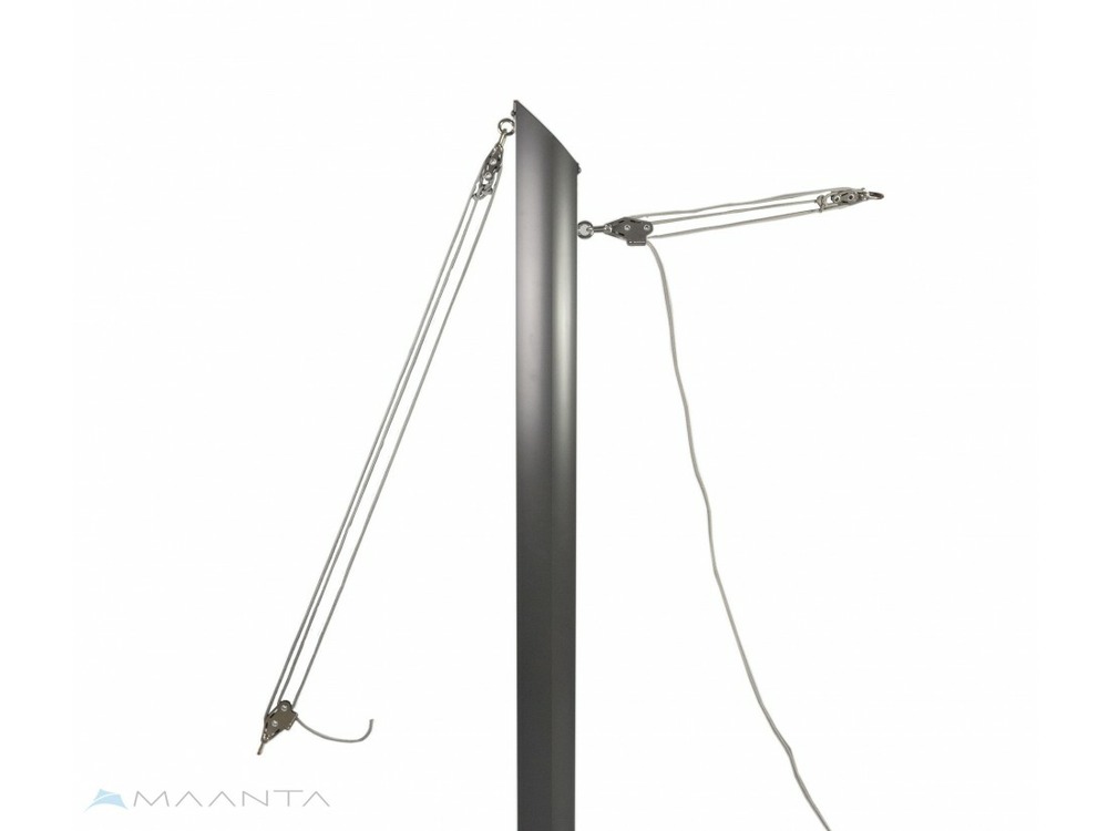 Ridoir pataras couleur silver pour fixation supplémentaire des mâts maanta