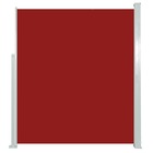 Auvent latéral rétractable 160 x 500 cm rouge