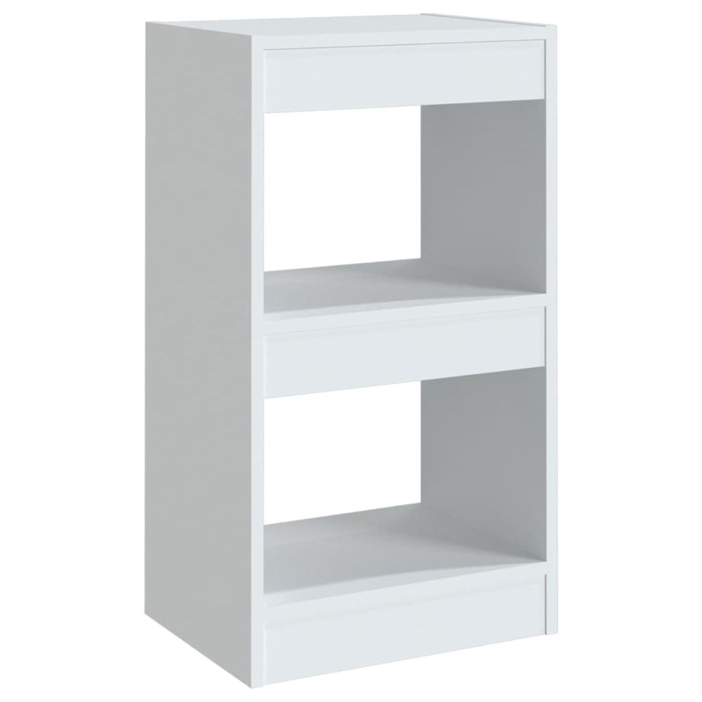 Bibliothèque/séparateur de pièce blanc 40x30x72 cm