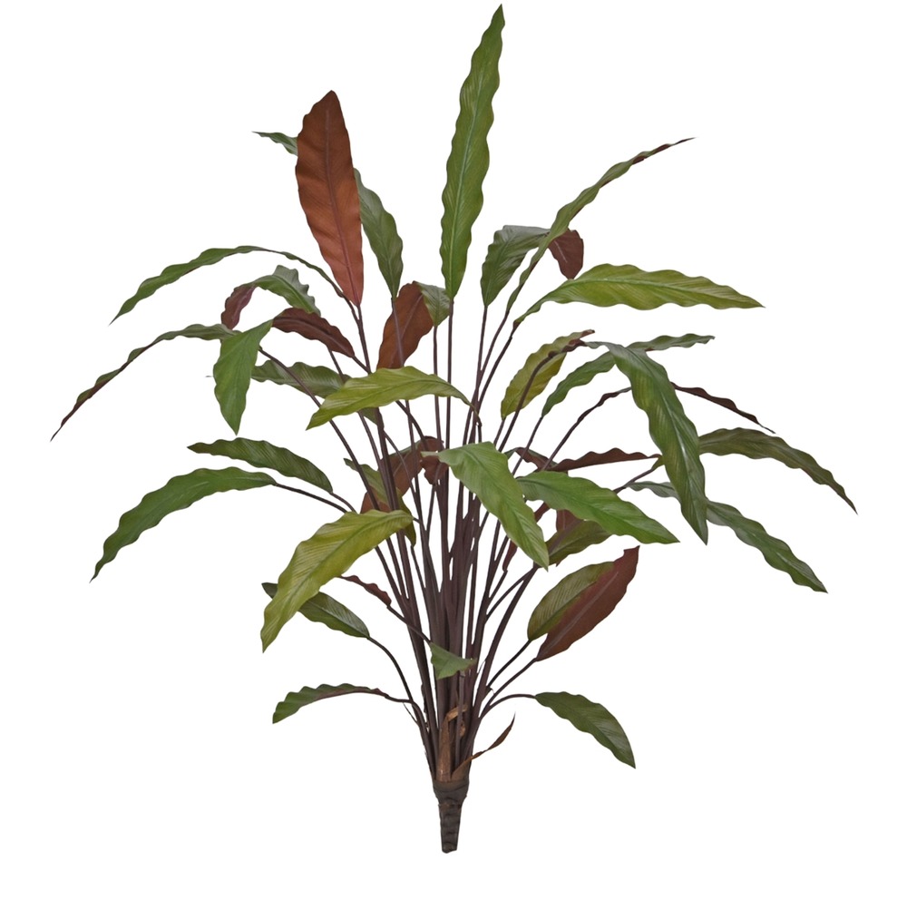 Calathea 75cm plante artificielle vert/rouge