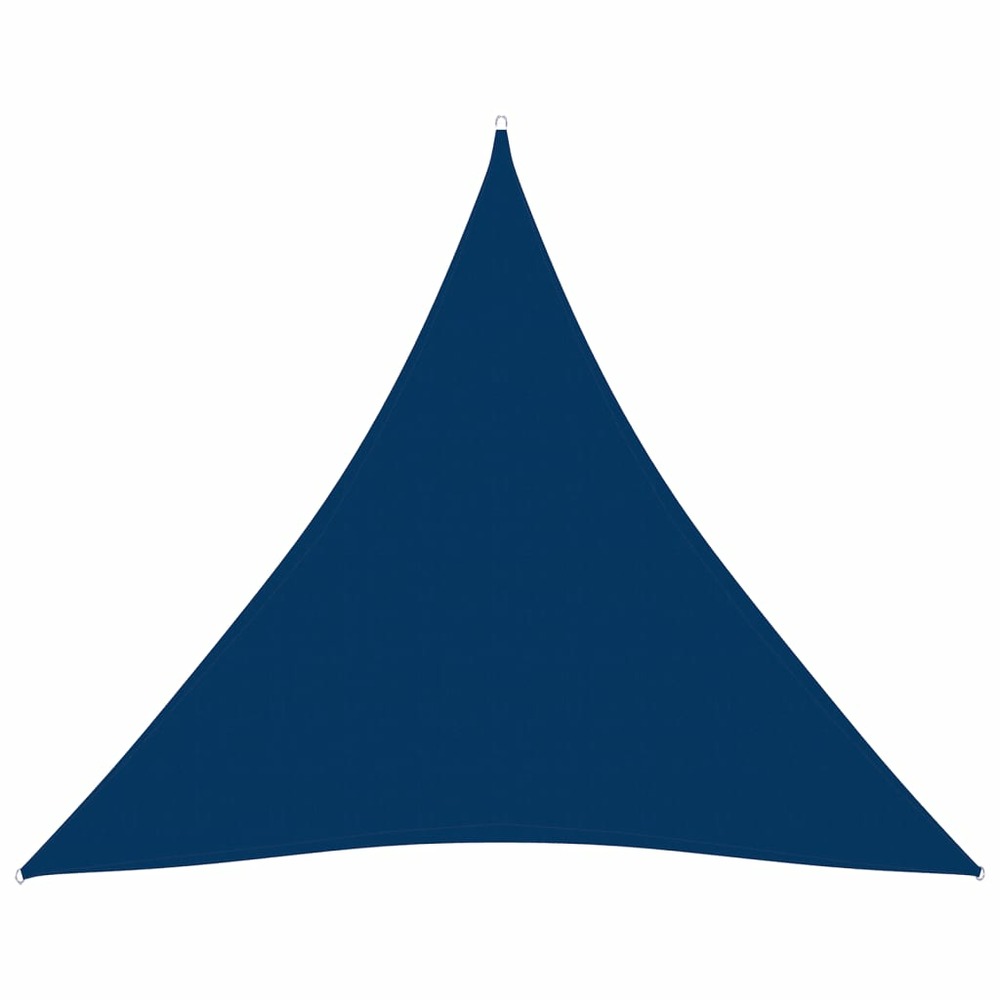 Voile toile d'ombrage parasol tissu oxford triangulaire 4 x 4 x 4 m bleu