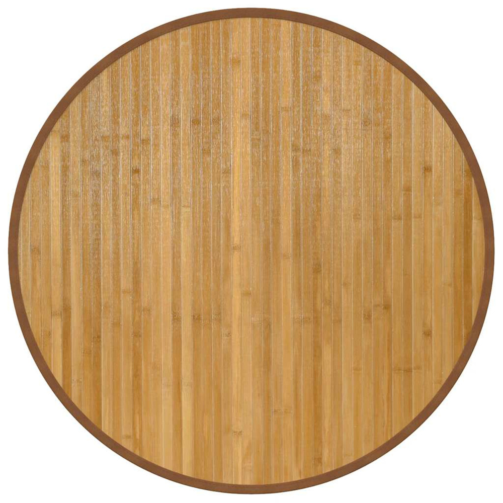 Tapis rond naturel 80 cm bambou