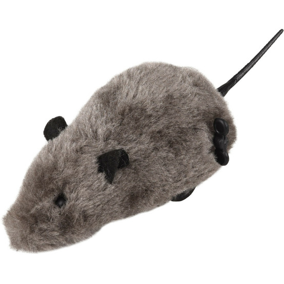 Jouet souris asher 17 cm remontable couleur aléatoire pour chat