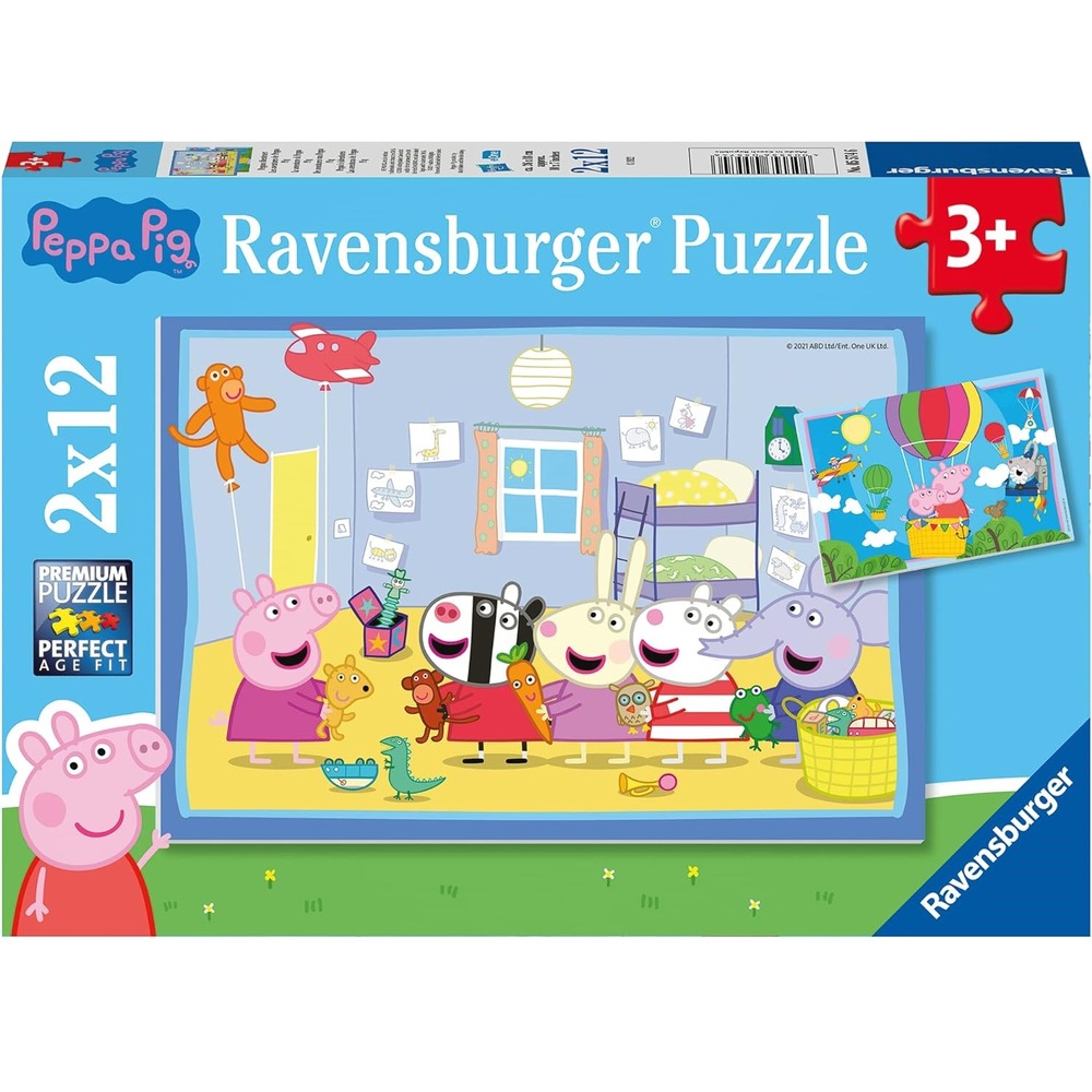 Puzzle les aventures de peppa pig 2x12 pcs