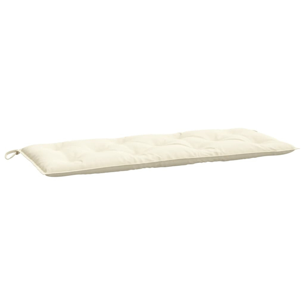 Coussin de banc de jardin crème 120x50x7 cm tissu oxford