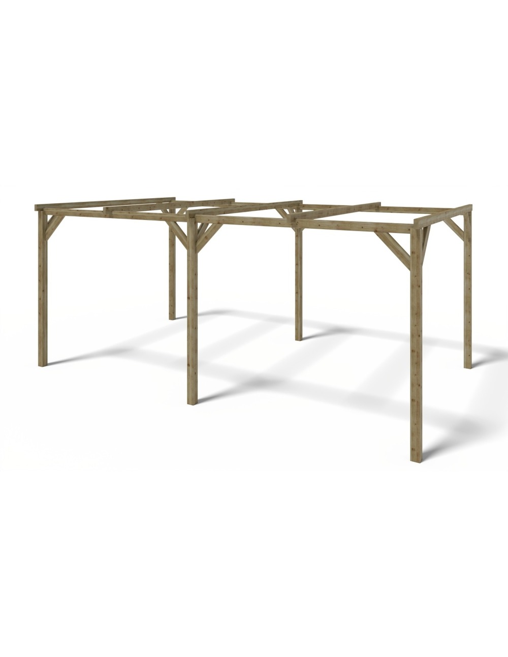 Carport, abri de voiture 3x5,10 m - 15,30 m2 - car1 - altanka