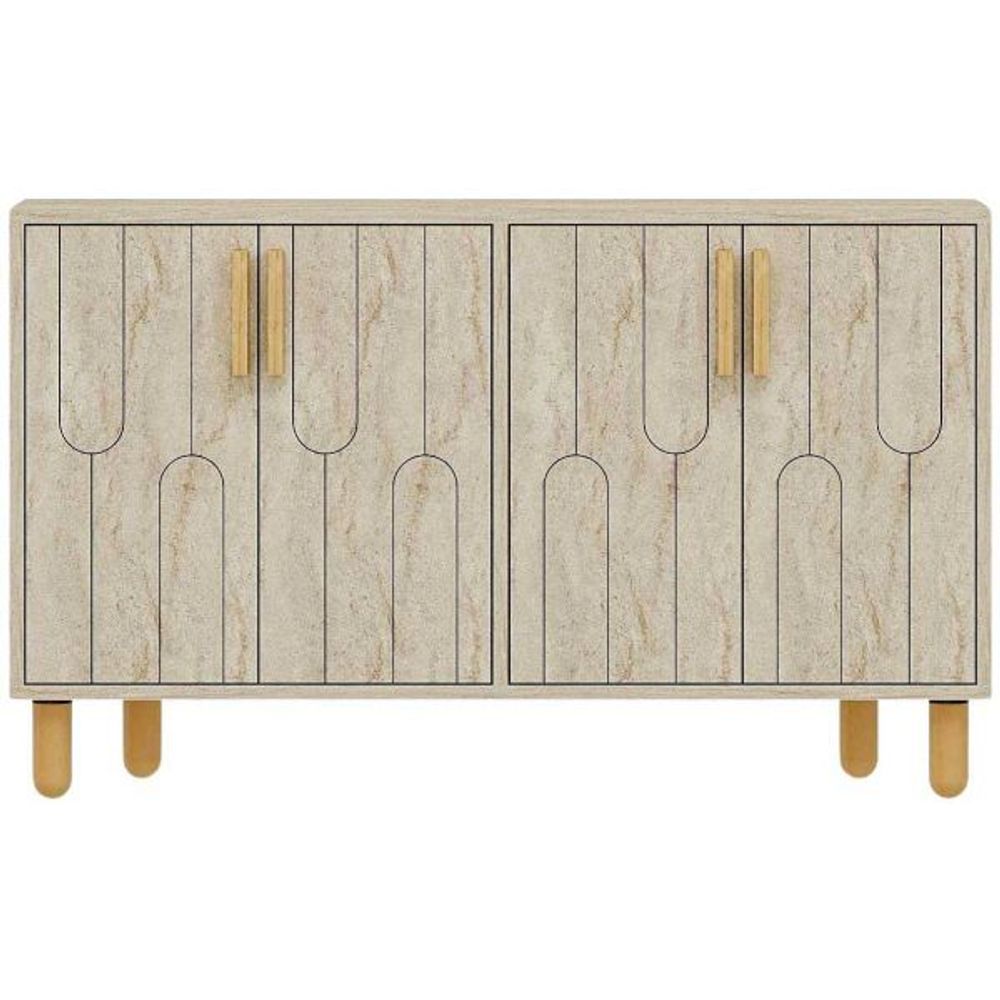 Buffet 4 portes en aggloméré vincent travertine