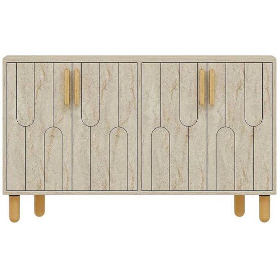 Buffet 4 portes en aggloméré vincent travertine
