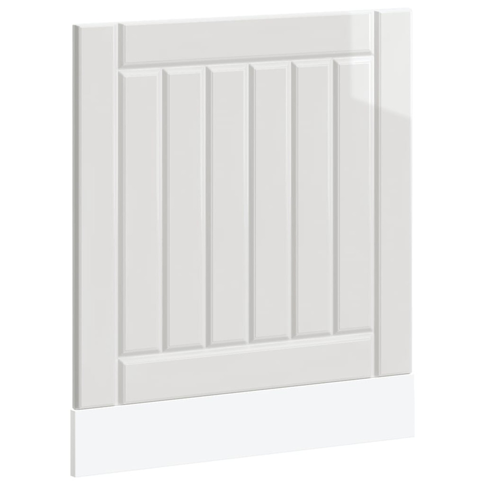 Panneau de lave-vaisselle lucca blanc brillant bois ingénierie