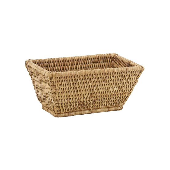 Corbeille rectangulaire en rotin banneton