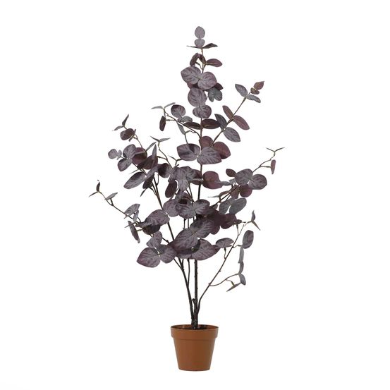 Eucalyptus violet plante artificielle - h120 cm - ø18 cm